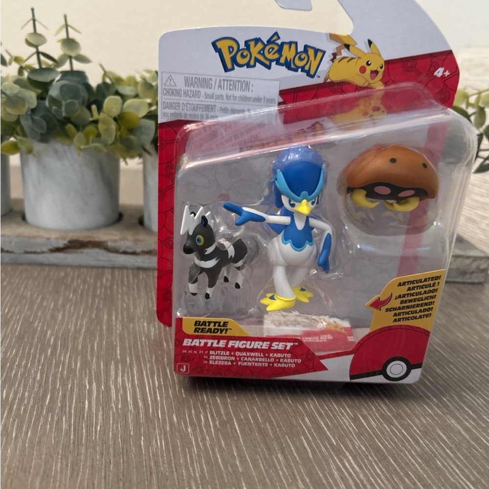 Pokemon Battle Figure‎ set Blitzle, Quaxwell and Kabuto